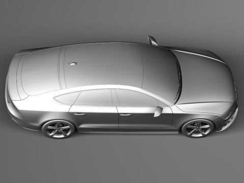 Audi RS7 2014 Model 3D