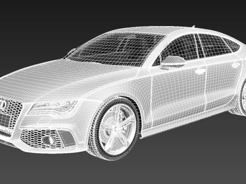 Audi RS7 2014 3D Model