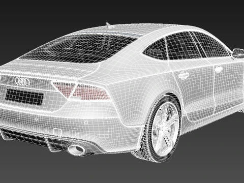 Audi RS7 2014 3D Model