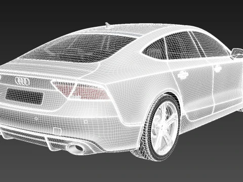 Audi RS7 2014 3D Model