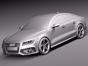 Audi RS7 2014 Model 3D