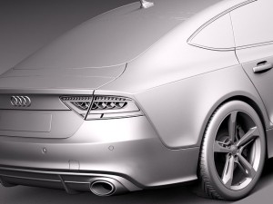 Audi RS7 2014 Model 3D