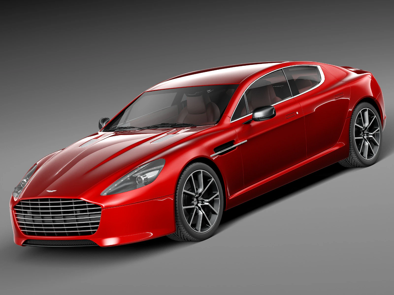 Aston Martin Rapide s 2014 3D Model .c4d .max .obj .3ds .fbx .stl .blend 