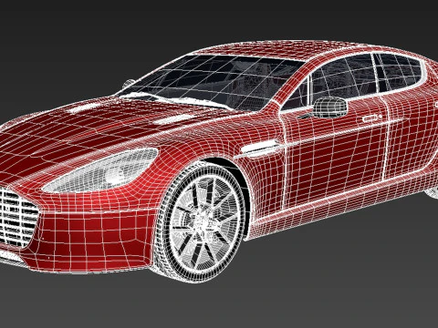 Aston Martin Rapide s 2014 3D Model