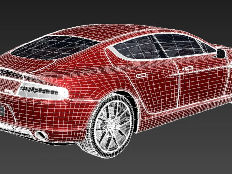 Aston Martin Rapide s 2014 3D Model