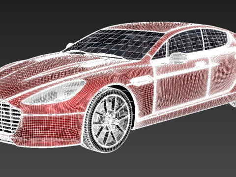 Aston Martin Rapide s 2014 3D Model