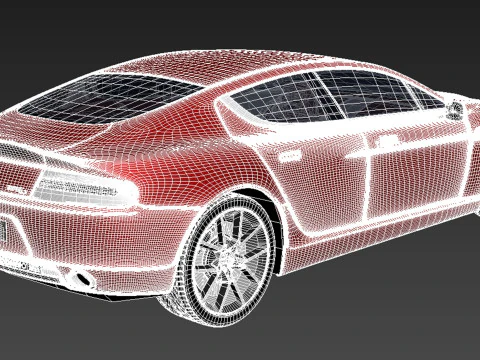 Aston Martin Rapide s 2014 3D Model