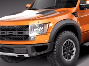 F-150 SVT Raptor Single Cab 2013 Modelo 3D