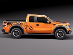 F-150 SVT Raptor Single Cab 2013 Modelo 3D
