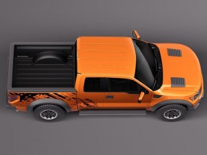 F-150 SVT Raptor Single Cab 2013 Modelo 3D