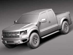F-150 SVT Raptor Single Cab 2013 3D Model