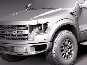 F-150 SVT Raptor Single Cab 2013 Modelo 3D