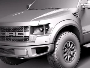 F-150 SVT Raptor Single Cab 2013 3D Model