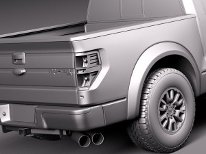 F-150 SVT Raptor Single Cab 2013 Modelo 3D