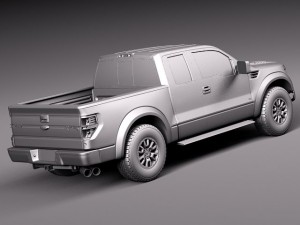 F-150 SVT Raptor Single Cab 2013 Modelo 3D