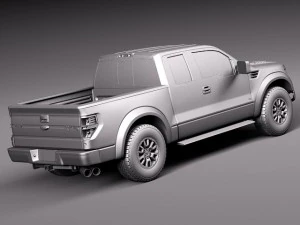F-150 SVT Raptor Single Cab 2013 3D Model