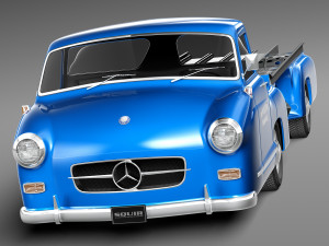 Mercedes-Benz Renntransporter 1954 Model 3D