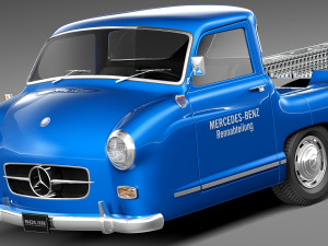 Mercedes-Benz Renntransporter 1954 Model 3D