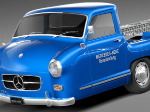 Mercedes-Benz Renntransporter 1954 3D Model