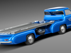 Mercedes-Benz Renntransporter 1954 Model 3D