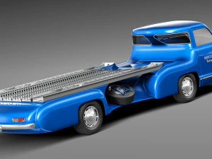 Mercedes-Benz Renntransporter 1954 3D Model