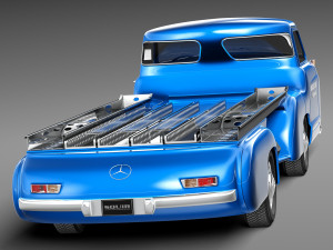 Mercedes-Benz Renntransporter 1954 Model 3D
