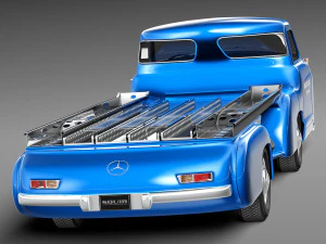 Mercedes-Benz Renntransporter 1954 3D Model
