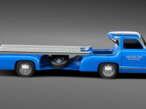 Mercedes-Benz Renntransporter 1954 3D Model