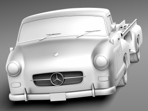 Mercedes-Benz Renntransporter 1954 Model 3D