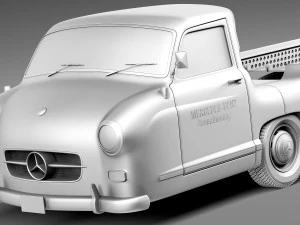 Mercedes-Benz Renntransporter 1954 3D Model