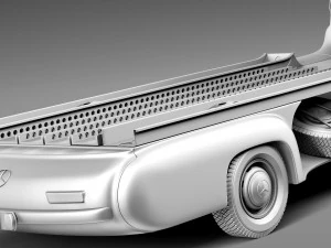 Mercedes-Benz Renntransporter 1954 3D Model