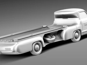 Mercedes-Benz Renntransporter 1954 3D Model