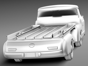 Mercedes-Benz Renntransporter 1954 Model 3D
