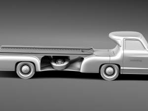 Mercedes-Benz Renntransporter 1954 Model 3D