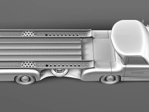 Mercedes-Benz Renntransporter 1954 3D Model