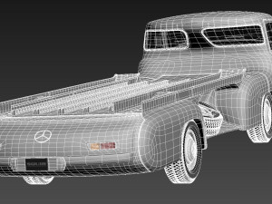Mercedes-Benz Renntransporter 1954 Model 3D