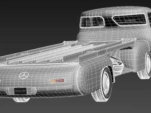 Mercedes-Benz Renntransporter 1954 3D Model