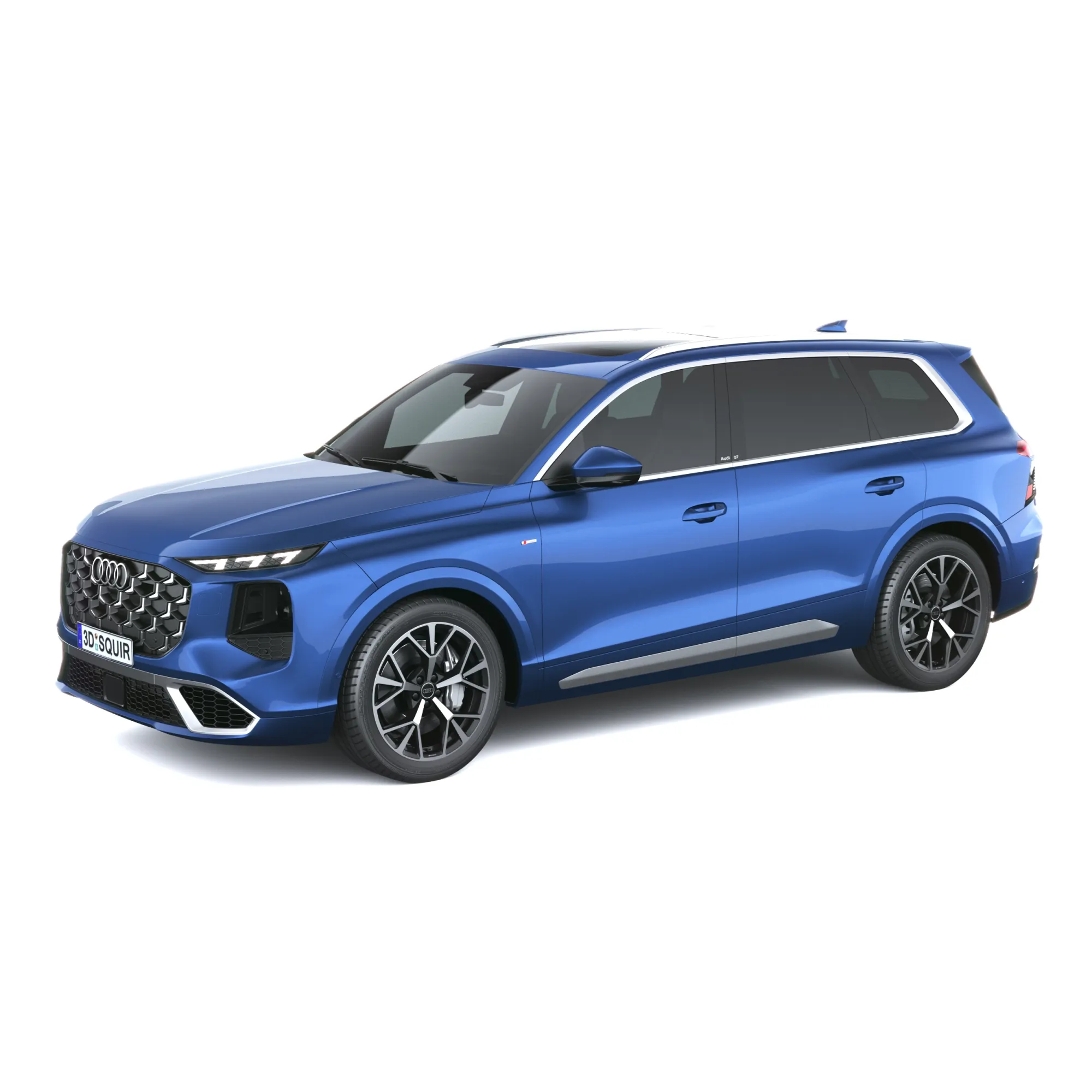 Audi Q7 2027 3D Model .c4d .max .obj .3ds .fbx .stl .blend 