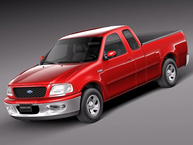 F-150 1997-2003 s&uacute;per cabina Modelo 3D .c4d .max .obj .3ds .fbx .stl .blend 