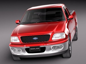 F-150 1997-2003 Super Cab 3D Model