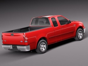 F-150 1997-2003 Super Cab 3D Model