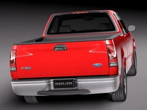 F-150 1997-2003 s&uacute;per cabina Modelo 3D