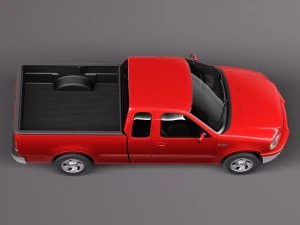 F-150 1997-2003 s&uacute;per cabina Modelo 3D
