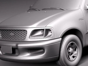 F-150 1997-2003 s&uacute;per cabina Modelo 3D