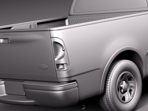 F-150 1997-2003 Super Cab 3D Model