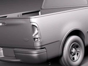 F-150 1997-2003 s&uacute;per cabina Modelo 3D