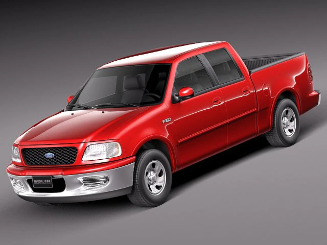 F-150 1997-2003 cabina doble Modelo 3D .c4d .max .obj .3ds .fbx .stl .blend 