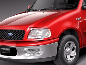 F-150 1997-2003 Crew Cab 3D मॉडल