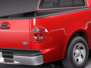 F-150 1997-2003 Crew Cab 3D मॉडल