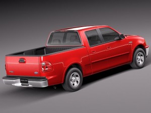 F-150 1997-2003 Crew Cab 3D मॉडल